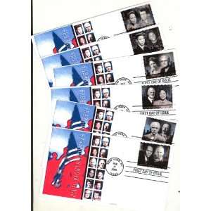   Rights Pioneers First Day Cover   Set of 6 Covers 