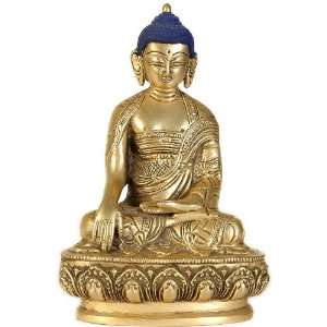  Buddha Seated in Bhumisparsha Mudra   Brass Sculpture 