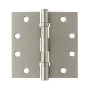 4 1/2 Solid Brass Ball Bearing Door Hinge With Button 