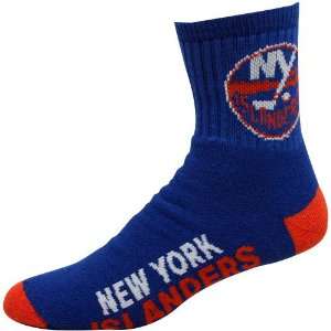  NHL New York Islanders Royal Blue Team Logo Crew Socks 
