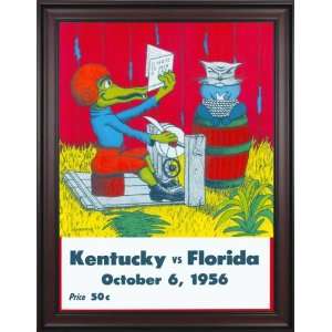  1956 Florida Gators vs Kentucky Wildcats 36 x 48 Framed 