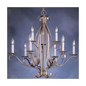   Brushed Nickel Portsmouth Chandeliers Mid Sized