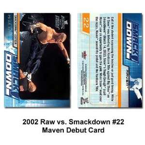  Fleer Raw vs. Smackdown Maven WWE Debut Card Sports 