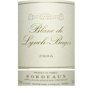  2006 Lynch Bages Bordeaux Blanc 750ml Grocery & Gourmet 