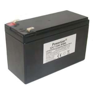  Powerizer LiFePO4 Battery 12V 7.5Ah (96Wh, 15A rate) with 