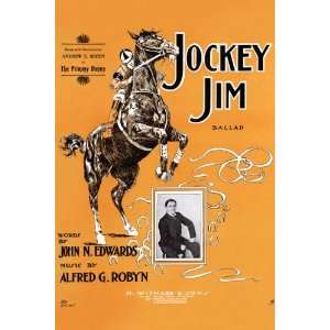  Jockey Jim Ballad 12x18 Giclee on canvas