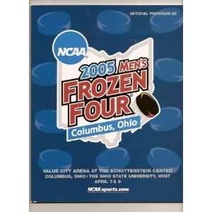  2005 NCAA Ice Hockey Frozen Four Program Final 4 