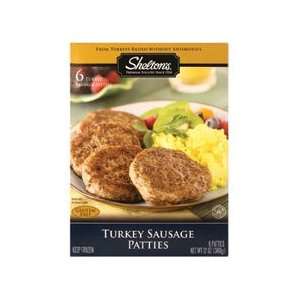 Sheltons Poultry,turkey Sausage Patties, 12 Oz (Pack of 6)