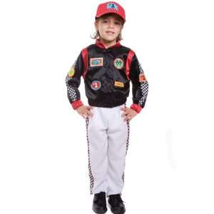  Race Car Driver Costume Child Large 12 14 Sports Uniforms 