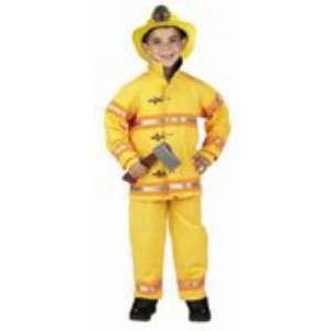   Fire Fighter Suit Child Halloween Costume Size 6 8  Toys & Games