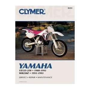  CLYMER REPAIR/SERVICE MANUAL YAMAHA YZ125 250, 88 93 AND 