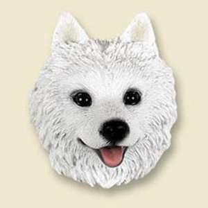  American Eskimo Dog Head Magnet (2 in)