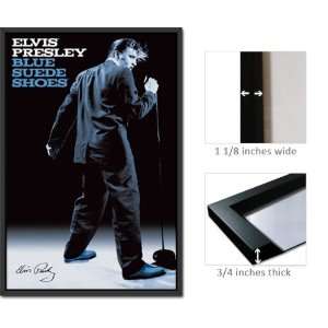  Framed Elvis Presley Blue Suede Shoes Poster Fr Pas0184 