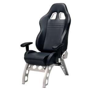  Pitstop Grand Prix Receiver Office Chair   BLACK 