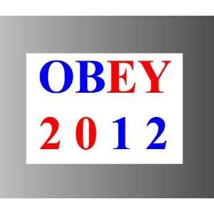  Obama Romney 2012 election sticker vinyl decal 6 x 4.2 