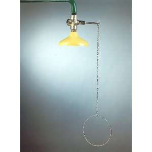 Lifesaver Emergency Vertical Overhead Supply Showerhead with Chain and 