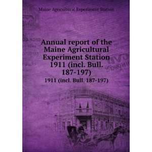  Annual report of the Maine Agricultural Experiment Station 