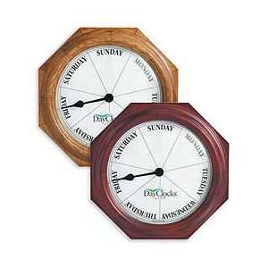  Battery Powered Wooden Wall Hanging Day Clock