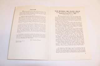 RARE 1955 EDITION WAR DIARY OF KINCHEN JAHU CARPENTER NC CONFEDERATE 