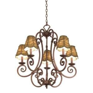   Stratford 5 Lt. Chandelier in Verde Bronze   3225