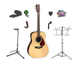 Yamaha F325 Folk Acoustic Guitar, with Bonus LEGACY Brand 30 PC 