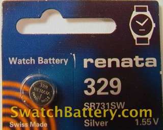 Renata 329   SR730SW Watch Battery SWATCH lady  