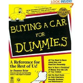 Buying a Car for Dummies by Deanna Sclar ( Paperback   Aug. 21 