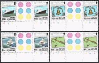 Cayes of Belize 10 13 gutter,MNH. Lloyds List 1984.  