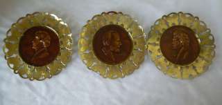 COPPER/ BRASS CHOPIN, TCHAIKOVSKY, BEETHOVEN PLATES  