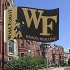 Wake Forest Demon Deacons Team Logo Square Crystal Ring  