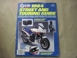 Cycle Magazine 1984 Street & Touring Guide VF1000F ZX9R  