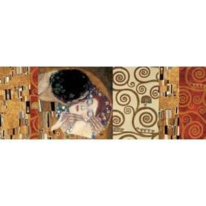    Klimt Deco (The Kiss) by Gustav Klimt 37x13