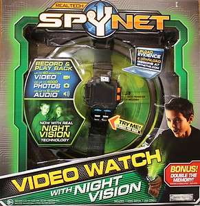 REAL TECH SPY NET VIDEO WATCH WITH NIGHT VISION NEW IN BOX 