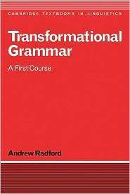   First Course, (0521347505), Andrew Radford, Textbooks   