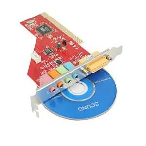  HDE (TM) 4 Channel 3D PCI Sound Card w/PC Game MIDI Port 