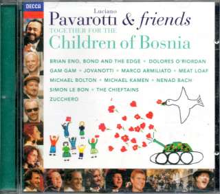 pavarotti friends together for the children in bosnia 1996 17 track cd