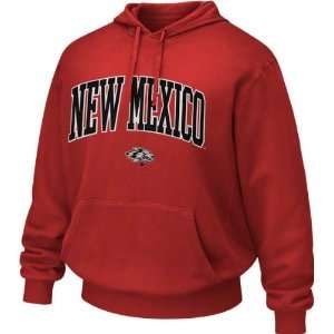  New Mexico Lobos Red Tackle Twill Hooded Sweatshirt 