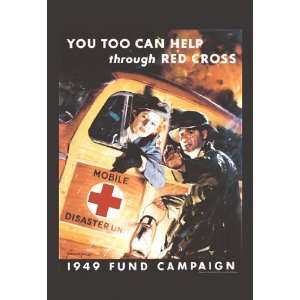  You Too Can Help Through Red Cross 20X30 Canvas Giclee 
