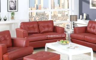 Modern Classic Retro Red Love Couch AM15100 Seat Loveseat  