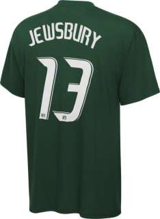 Portland Timbers adidas Jack Jewsbury #13 Name and Number T Shirt 