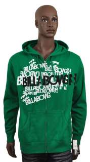 NEW Mens Billabong Hoodie Jacket XL Green  