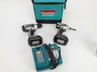 Makita Cordless Power Tools Set BTD142 Hammer Drill & BDF452 Drill 