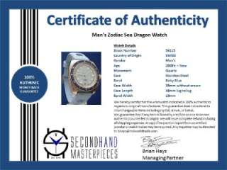 Mans Zodiac Sea Dragon Watch SS/ Baby Blue Dial (54115)  