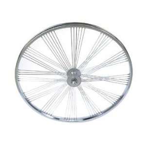  Bike  Bicycle 26 Fan 72 Spoke Front Wheel 80g Chrome 