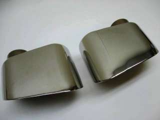  Mustang Exhaust Polished Tips HERITAGE PJ Outlets SS Oval Box 7 05 