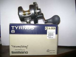 NEW IN BOX Shimano Tyrnos 8 A RB Saltwater Conventional Ocean Reel 