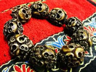 cool mens skull beads bracelet fashion jewelry new  