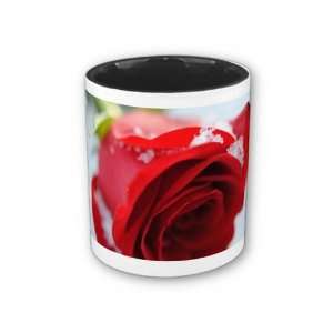  Snow Covered Rose Coffee Mug