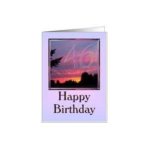  46th Birthday from Group   Pink Sunset Card Toys & Games