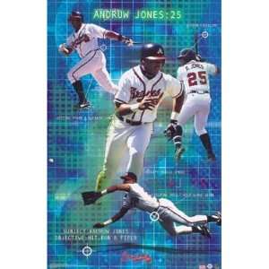  Andruw Jones Poster Hit, Run, & Field (S5009)